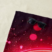 Liebe Struck Emoji Hearts Glow Strandtuch (Beispiel)