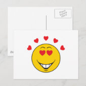 Liebe Struck Face Postkarte (Vorne/Hinten)