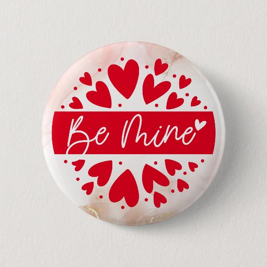 Liebe Struck: Happy Valentine's Day Button - Seien (Vorderseite)
