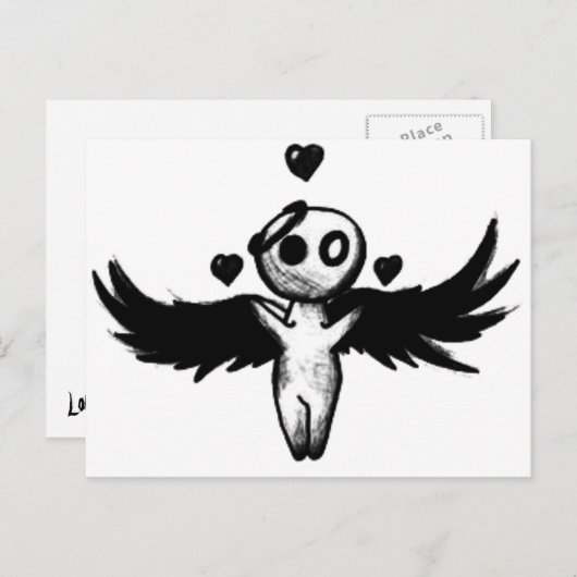 Liebe Struck Postkarte (Vorne/Hinten)
