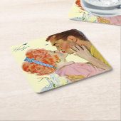 Liebe-Struck Rechteckiger Pappuntersetzer (angewinkelt)