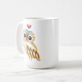 Liebe-Struck-Schüssel mit einem süßen Blick Kaffeetasse (Vorderseite Links)