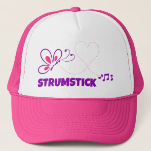 Liebe Strumstick Rosa Lila Schmetterling Herz Truckerkappe