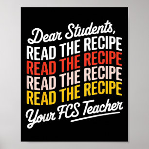 Liebe Studenten, lesen Sie das Rezept Ihres FCS-Le Poster