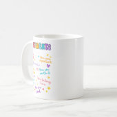 Liebe Studentin hinter mir Lehrerin Wertschätzung Kaffeetasse (Vorderseite Links)