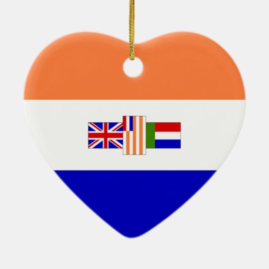 Liebe Südafrika Keramikornament (Hinten)