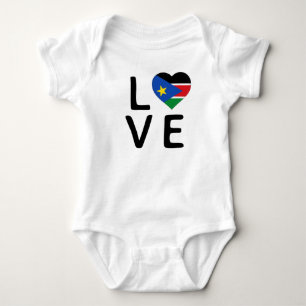 Liebe - Südsudan-Flagge Baby Strampler