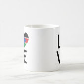 Liebe - Südsudan-Flagge Kaffeetasse (Mittel)