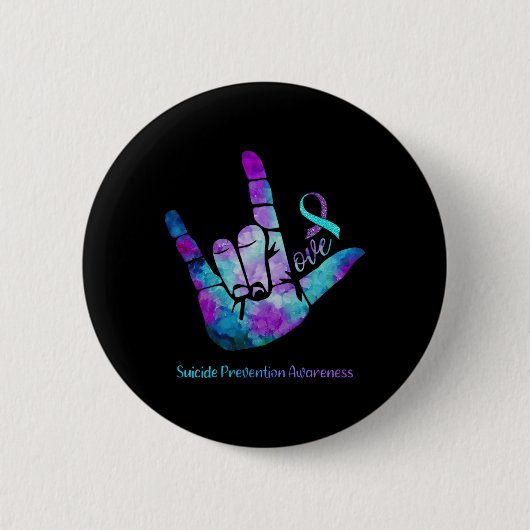 Liebe Suizidprävention Bewusstsein Button (Vorderseite)
