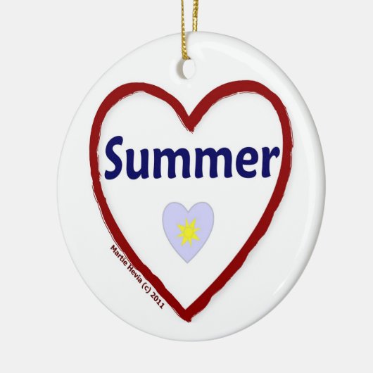 Liebe Summer Keramik Ornament (Links)