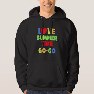 Liebe Summer Time Go - Grafiktext-Design Hoodie