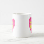 Liebe Summer Watermelon Herz Rosa Kaffeetasse (Mittel)