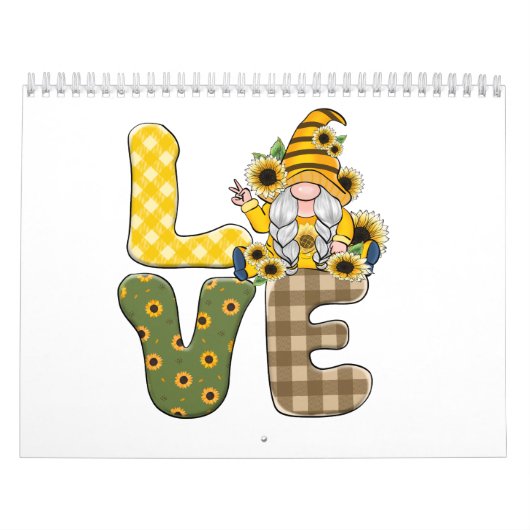 Liebe Sunflower Gnome Kalender (Titelbild)