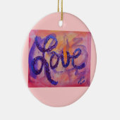 Liebe Sunset Twilight Keramikornament (Rechts)