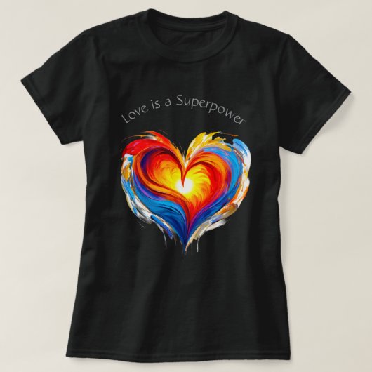 Liebe Superpower 04 T-Shirt (Design vorne)