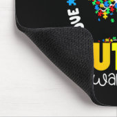 Liebe-Support-Akzeptanz für Autismus-Bewusstsein Mousepad (Ecke)