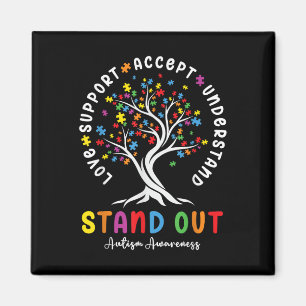 Liebe Support Akzeptieren Sie Autismus Awareness A Magnet