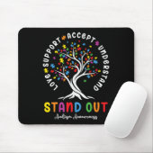 Liebe Support Akzeptieren Sie Autismus Awareness A Mousepad (Mit Mouse)