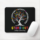 Liebe Support Akzeptieren Sie Autismus Awareness A Mousepad (Mit Mouse)