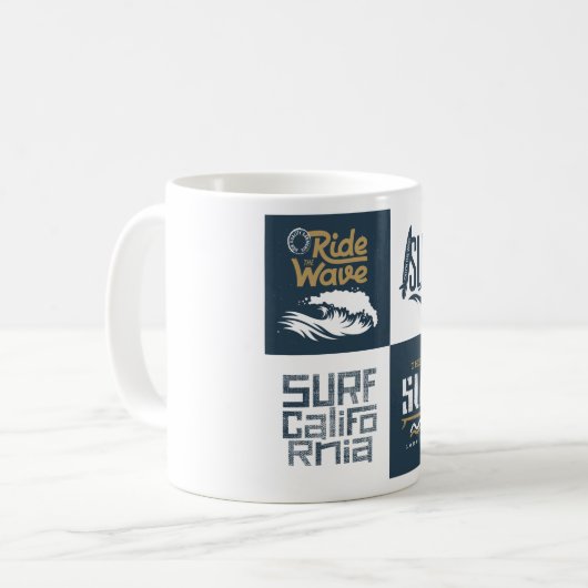 Liebe Surfen Kaffeetasse (Vorderseite Links)