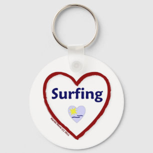 Liebe Surfen Schlüsselanhänger
