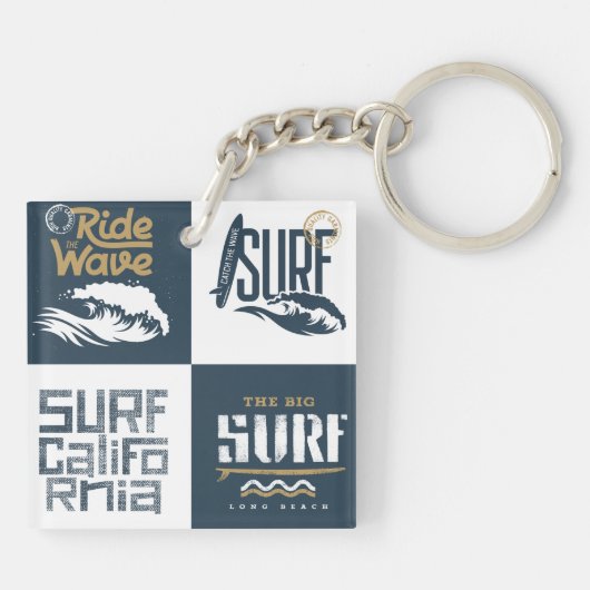 Liebe Surfen Schlüsselanhänger (Rückseite)