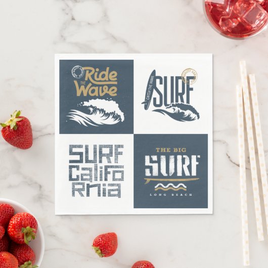 Liebe Surfen Serviette (Beispiel)