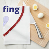 Liebe Surfen - Sporttuch (personalisieren) Handtuch (Viertel Falte)