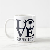 LIEBE Surfside Beach SC 11oz Kaffeetasse (Links)