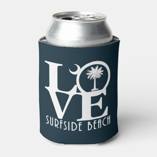 LIEBE Surfside Beach SC Dosenkühler (Kanne Vorderseite)