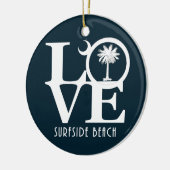 LIEBE Surfside Beach SC Keramik Ornament (Links)