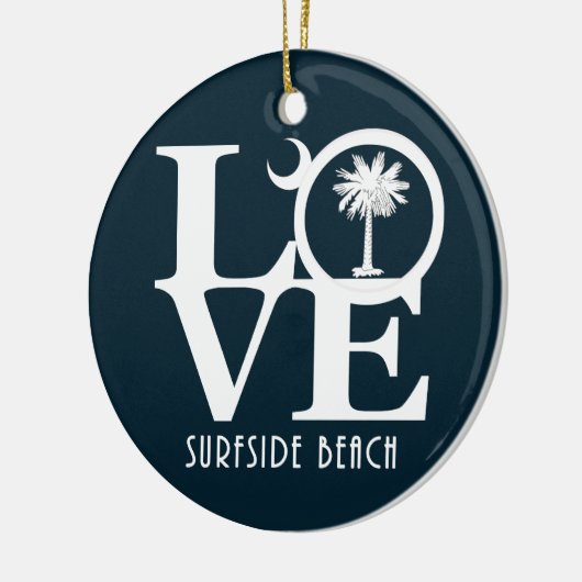 LIEBE Surfside Beach SC Keramik Ornament (Links)
