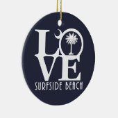 LIEBE Surfside Strand Keramik Ornament (Rechts)