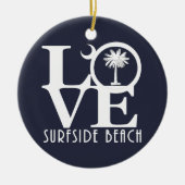 LIEBE Surfside Strand Keramik Ornament (Vorne)