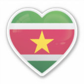 Liebe Suriname Aufkleber (Vorderseite)