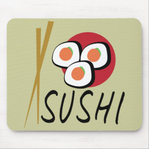 Liebe Sushi Bio Planet Mousepads