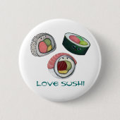 Liebe-Sushi Button (Vorderseite)