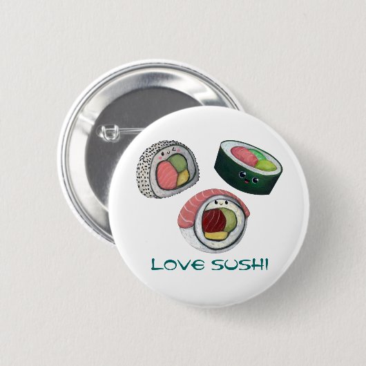 Liebe-Sushi Button (Vorne & Hinten)