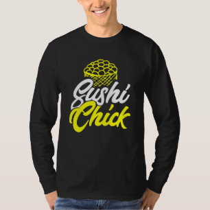 Liebe Sushi Chick Sarcastic essen japanisches Esse T-Shirt