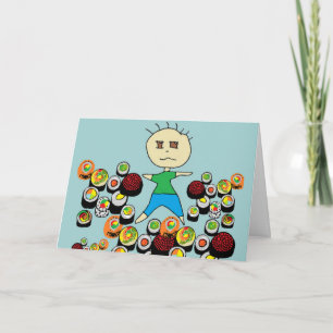 Liebe SUSHI GREETING CARD Karte
