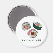 Liebe Sushi Magnet (Vorderseite/Rückseite)