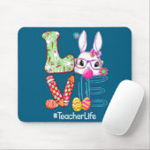 Liebe Süße Ostern Lehrer Leben Hase Ostern Mousepad (Mit Mouse)