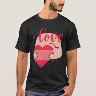 Liebe Süße Schön Liebe ist süß und schön retro T-Shirt