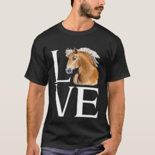 Liebe Süßer Haflinger Pferd T-Shirt