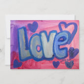 Liebe Süßes Bonbon Einladungen oder Ankündigungen (Vorderseite)