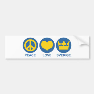 Liebe Sverige Autoaufkleber