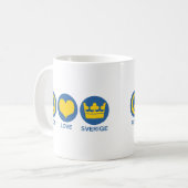 Liebe Sverige Kaffeetasse (Vorderseite Links)