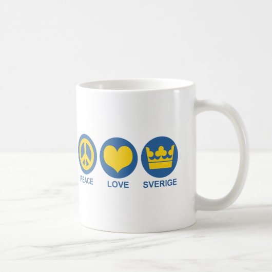 Liebe Sverige Kaffeetasse (Rechts)