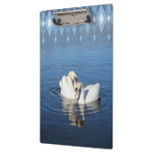 Liebe Swans Fotografieren Blue Zwischenablage Klemmbrett (Links)