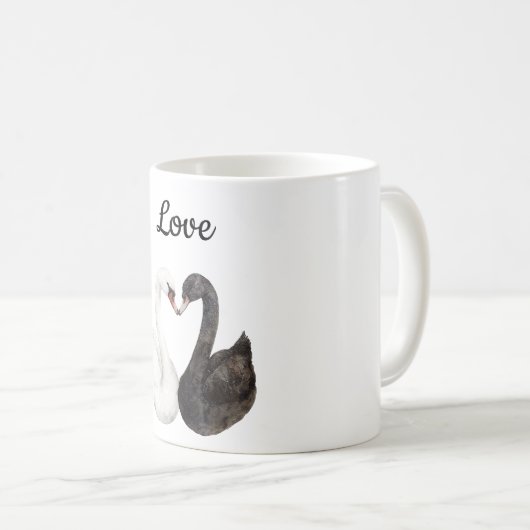 Liebe Swans Kaffeetasse (VorderseiteRechts)